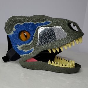 Jurassic World Dominion Velociraptor Blue Dinosaur Mask Halloween